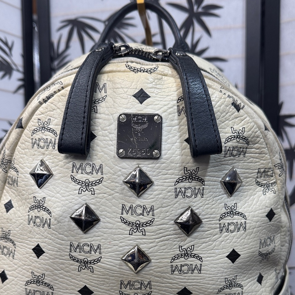 Mcm Stark Stud Leather Backpack - image 2